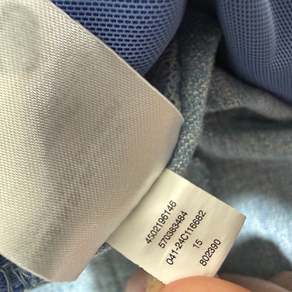 Chico's Light Blue Heathered Pull On Capri Pants Size 3 US 16 Cotton Blend - Picture 11 of 11